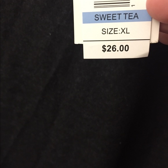 pink rose knit vneck shirt gray - Picture 2 of 2